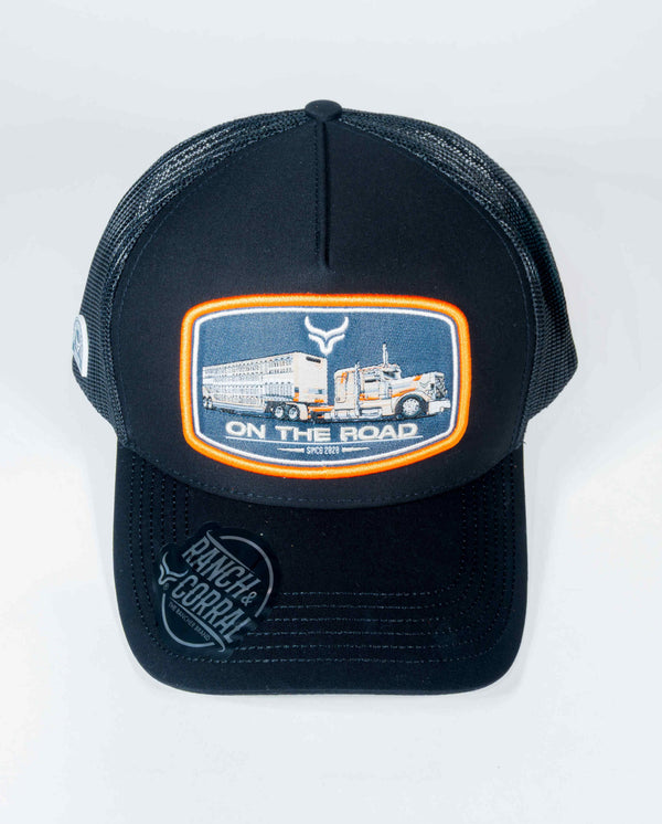 Ranch & Corral Trucker Hat Green Beige Horse