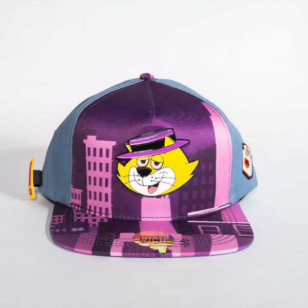 GORRA MR KASH THE RICH CAT MORADO CON AZUL