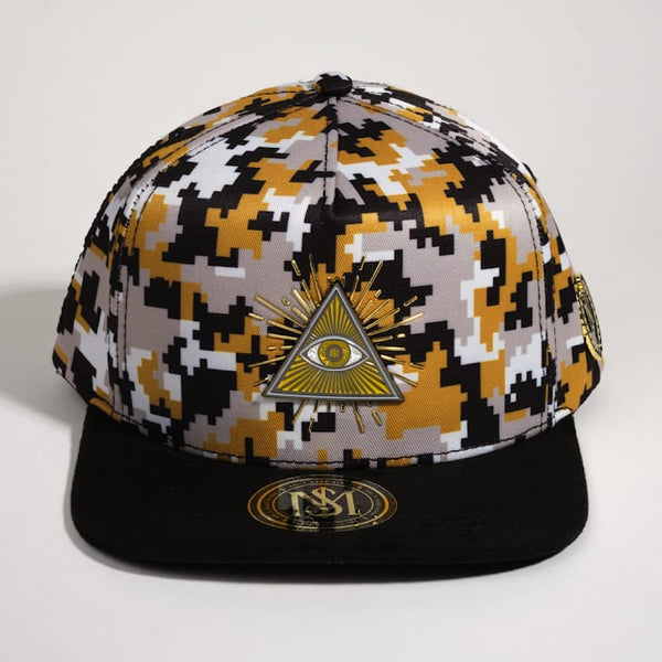 GORRA MR KASH AGAINST THE WORLD GOLDEN CAMU
