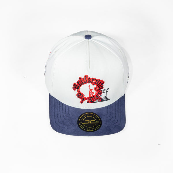 GORRA JC HATS UNIVERSITY OF LIFE BEIGE NAVY