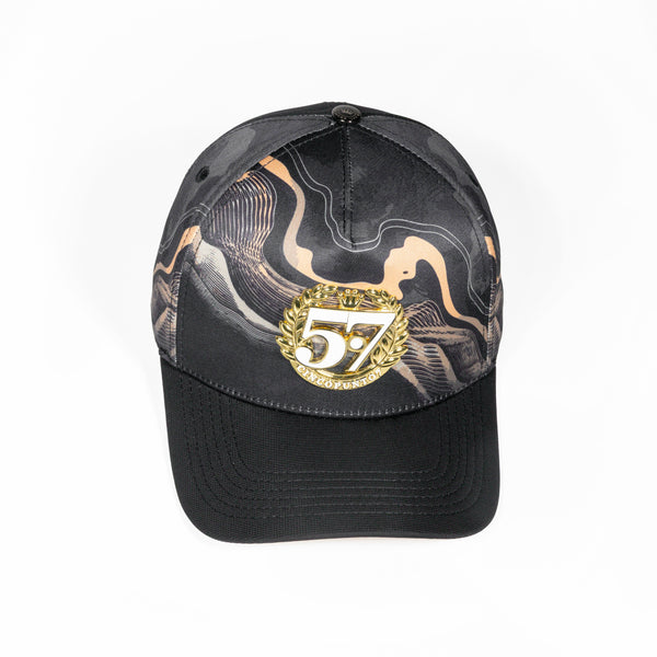 GORRA 5.7 EMBLEMA 5.7 GOLD BLACK & GOLD