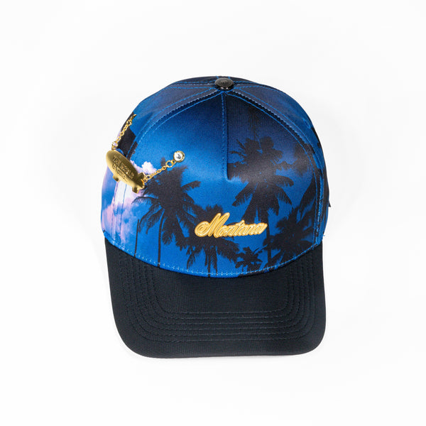 GORRA 5.7 MONTANA PALMERAS BLUE & RED