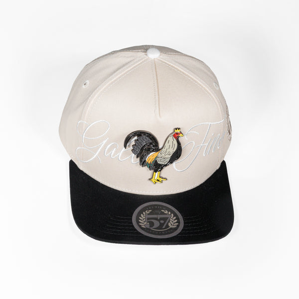 GORRA 5.7 GALLO FINO BEIGE/BLACK