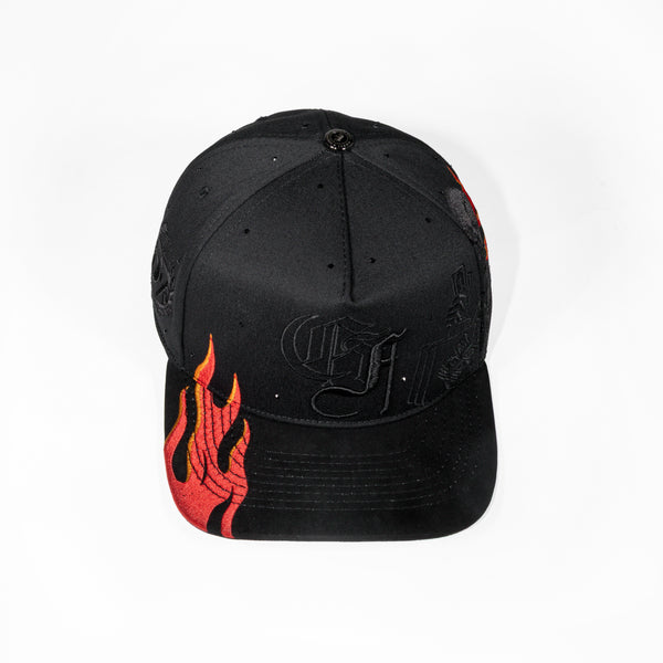 GORRA 5.7 SKULL ROOSTER FLAMES