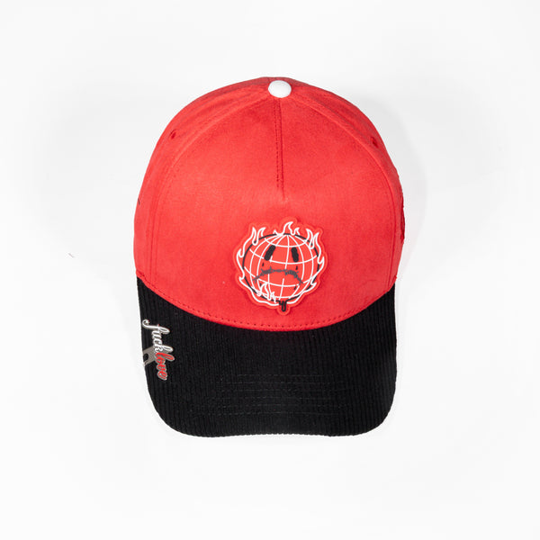 GORRA 5.7 FAKE LOVE ANGEL SAD WORLD RED